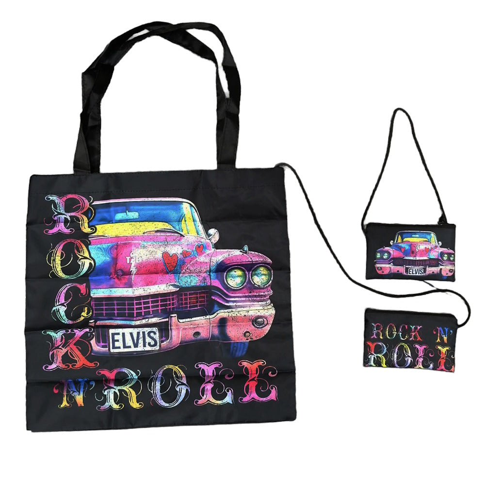 ELVIS PRESLEY - Bag with Pouch / Rock N Roll Caddy